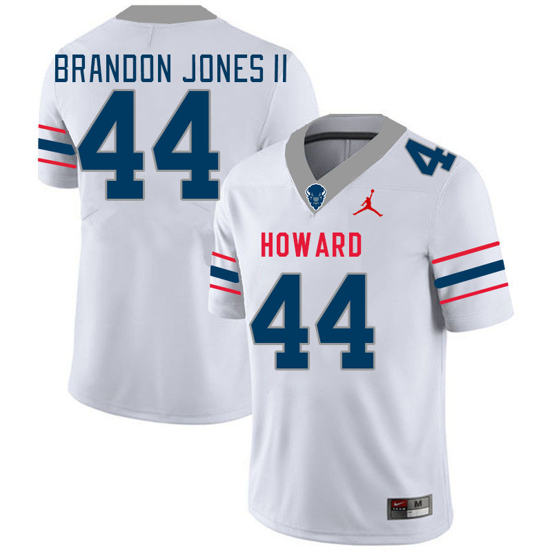 Men-Youth #44 Jay Brandon Jones II howard Bison 2023 College Football Jerseys Stitched-White